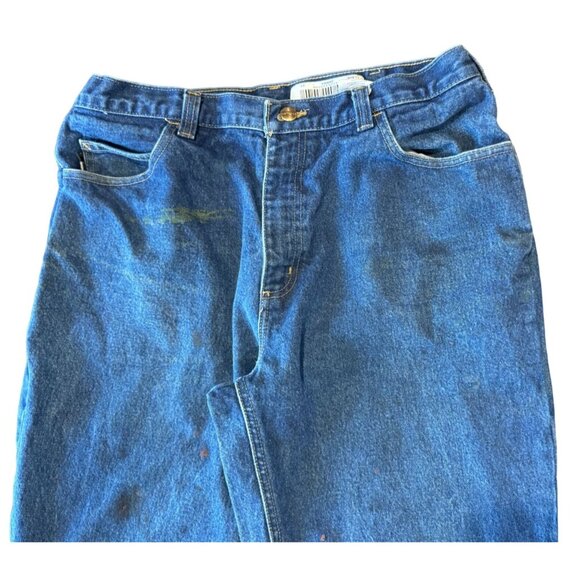 Carhartt Flame Resistant Men's Denim Blue‎ Jeans 36x32 |W1 - Picture 3 of 6